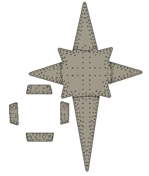 Bethlehem Star and cross - Mega! 92