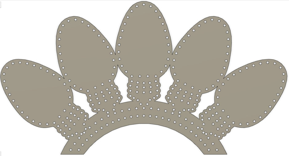 C9 Bulb/RBL Arch, 300 pixels, 30x60", V1 and V2 Multiple Cuts