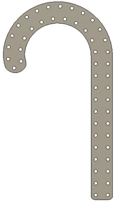 Mini Candy Cane - 50 pixels, 28