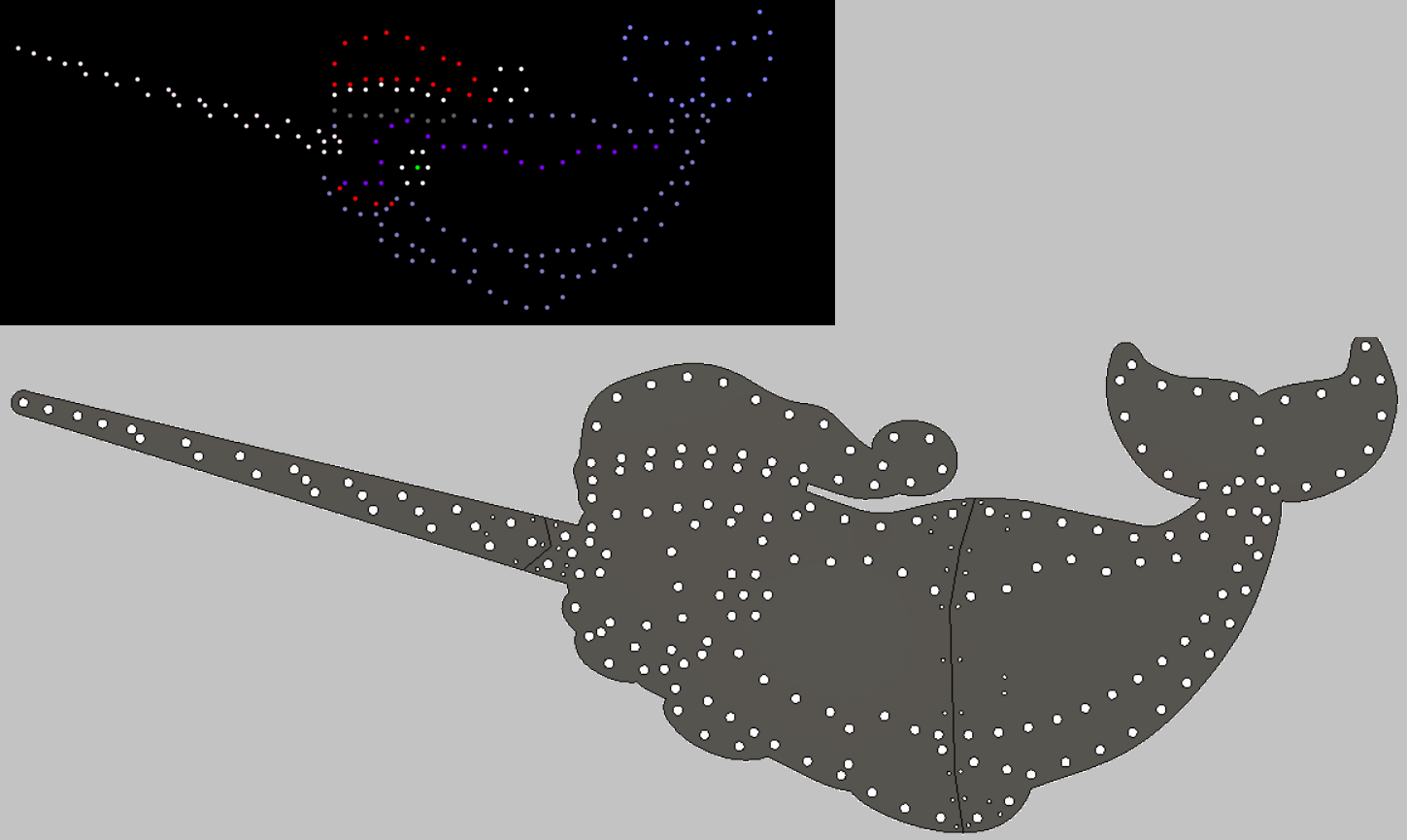 Narwhal with Santa Hat! - custom prop released to public!