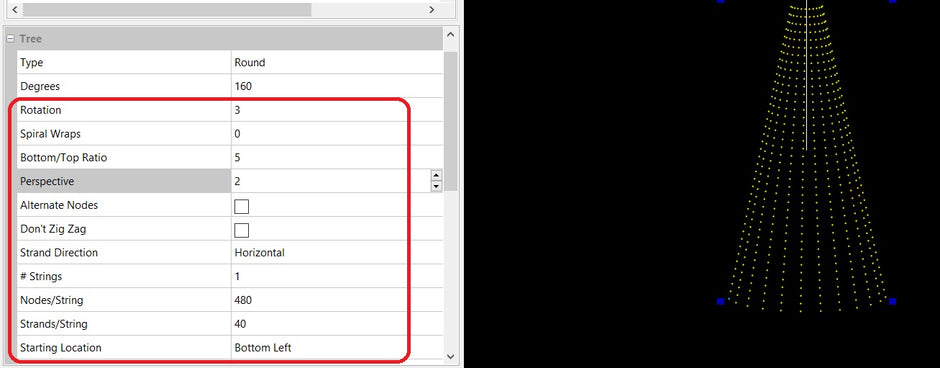 Twinkly - Noble Tree with star; ~6ft tall and 2ft wide; 600 lights