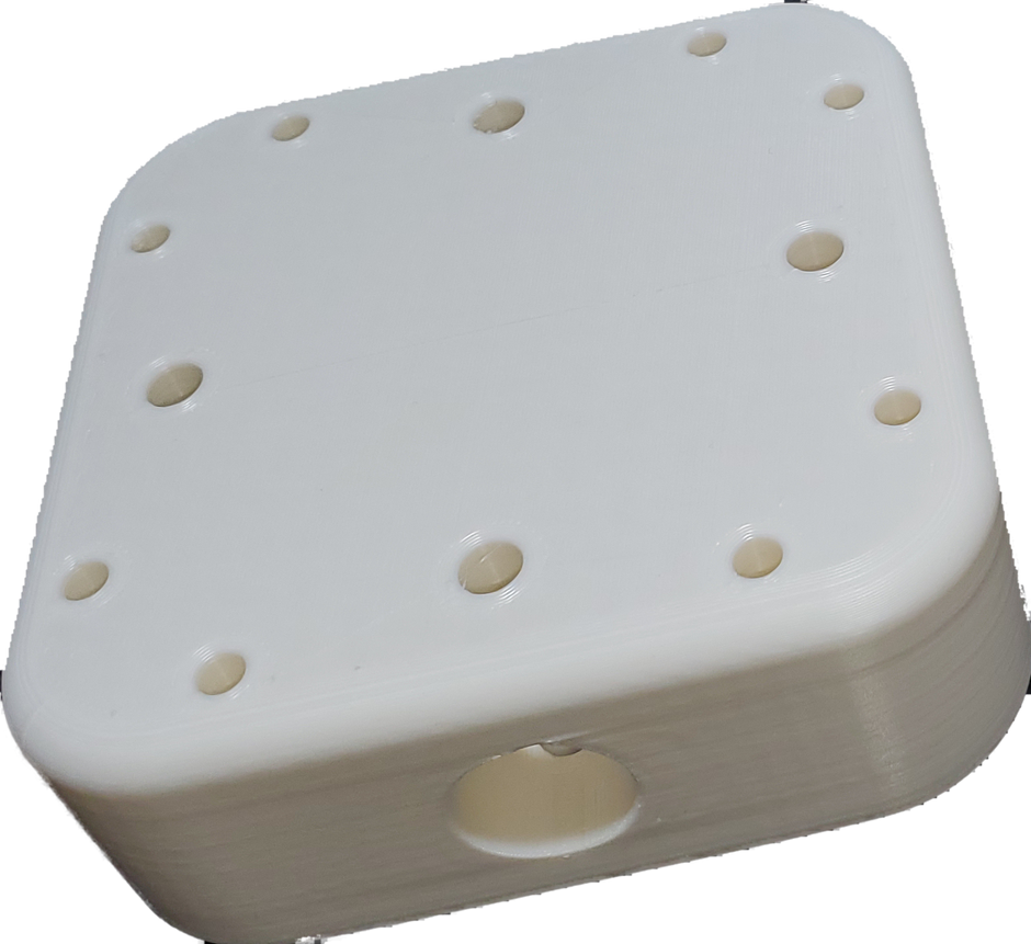 3D Printed heavy duty 4 way 1/2" EMT adapter