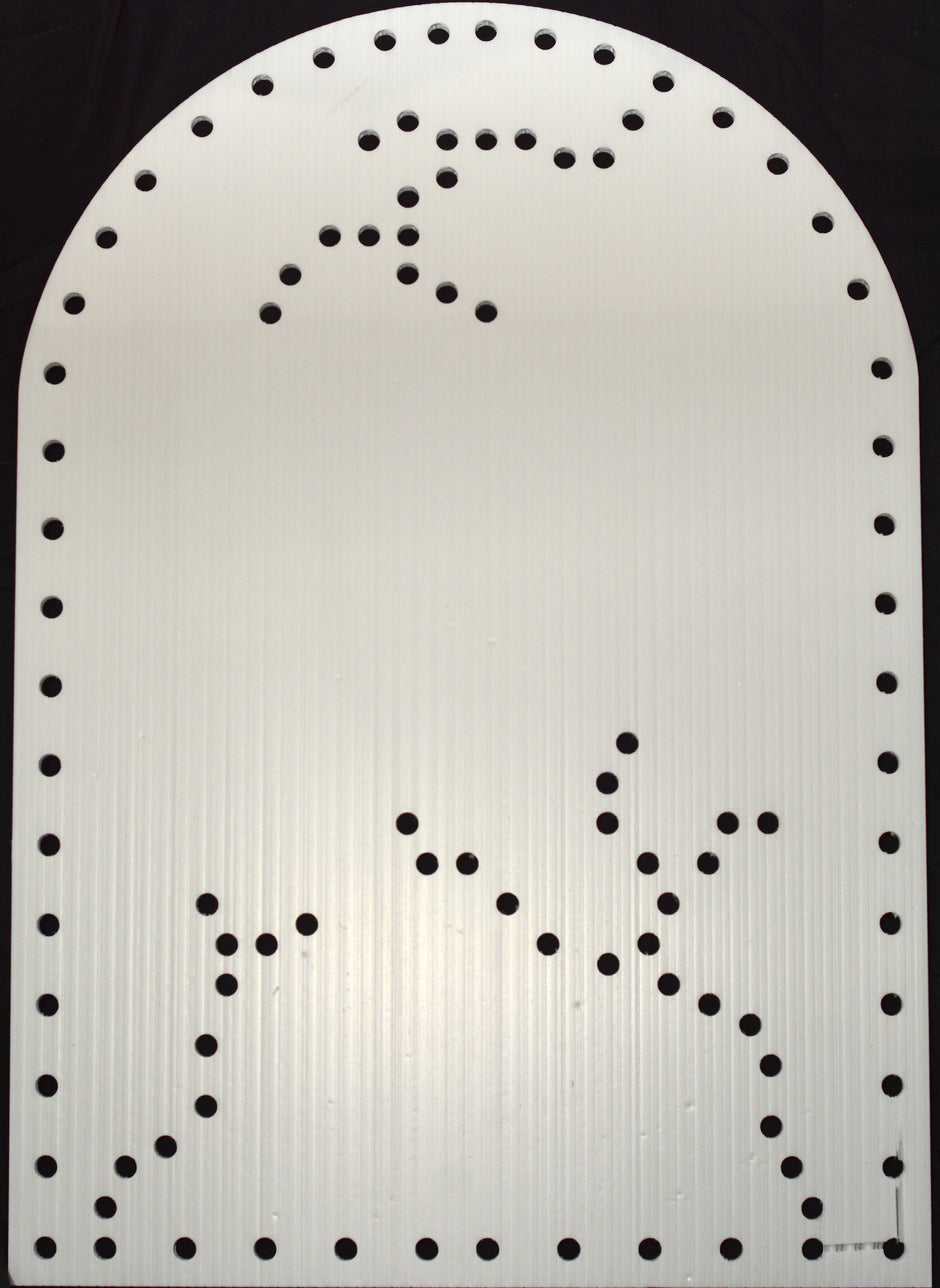 Tombstone with cracks, 100, 200, or 300 with matrix