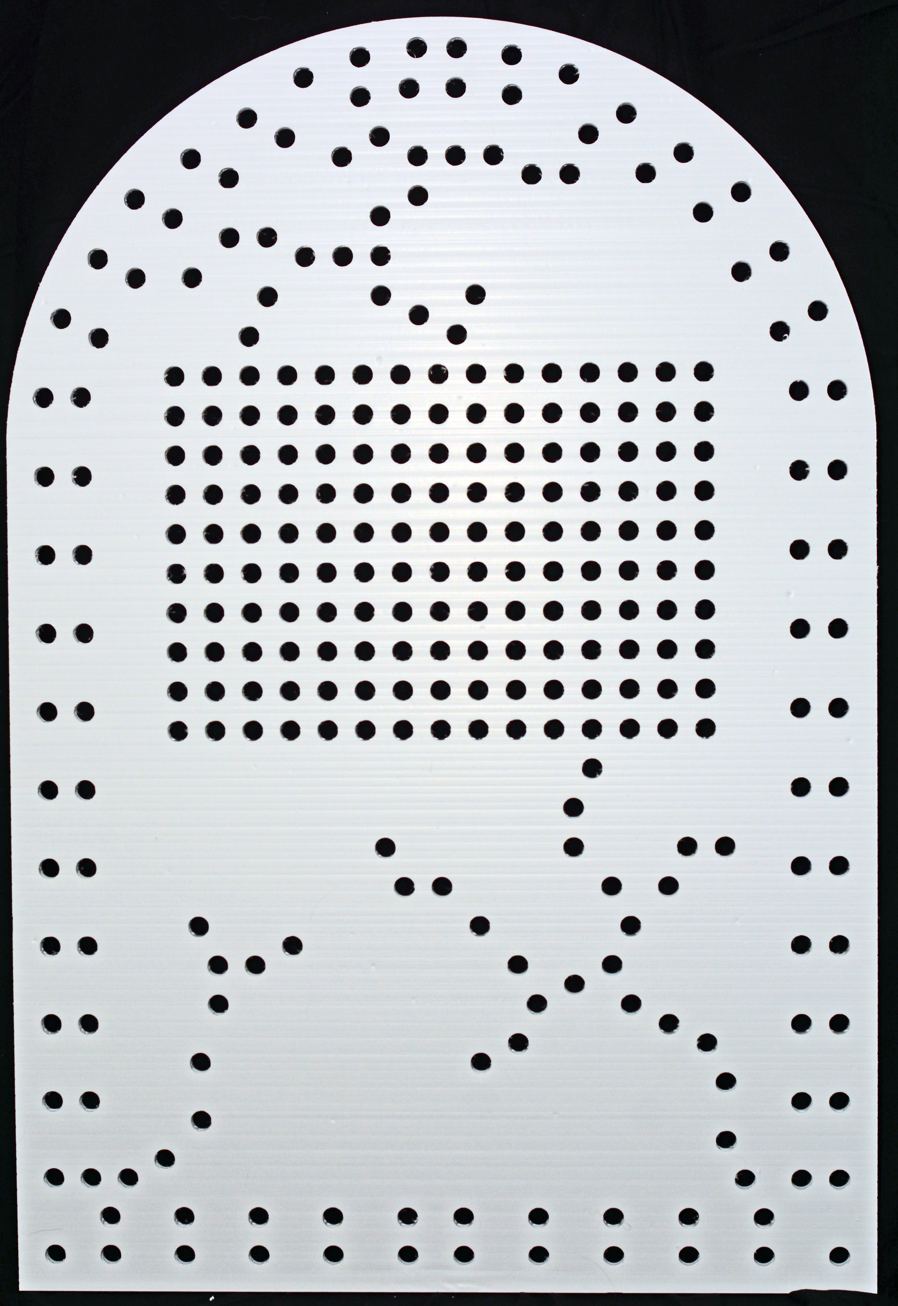 Tombstone with cracks, 100, 200, or 300 with matrix