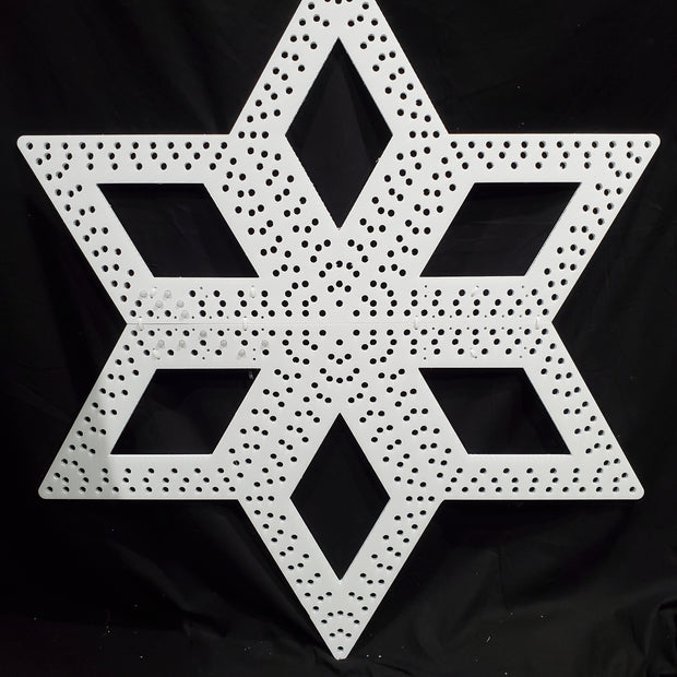 Snowflake Diamonds, 48"x40" 600 pixels