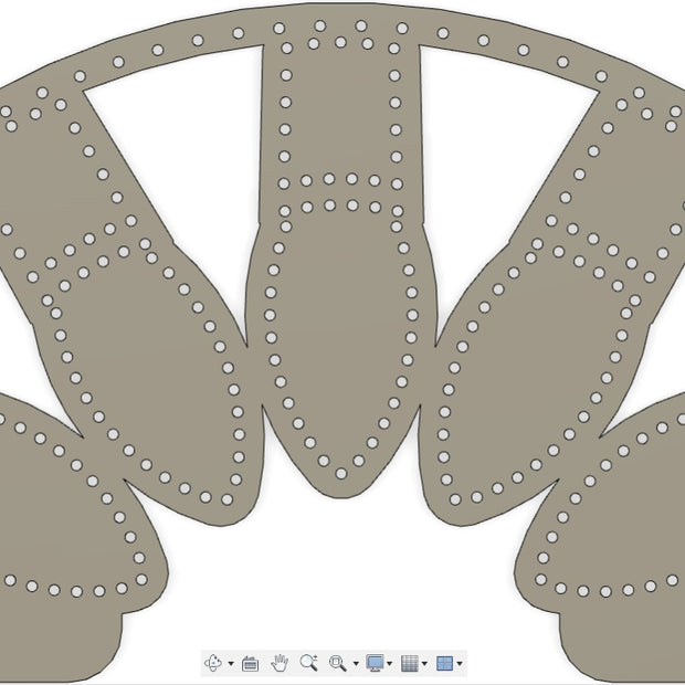 C9 Bulb/RBL Arch, 300 pixels, 30x60", V1 and V2 Multiple Cuts