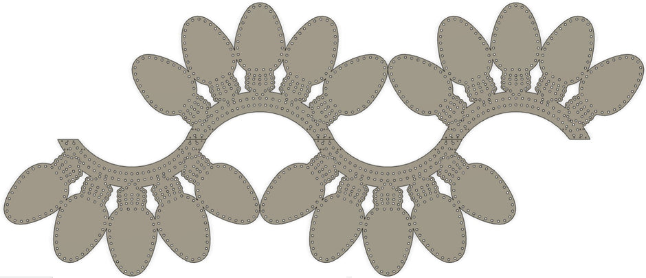 Twinkly - C9 Bulb/RBL Arch, 300 lights, 30x60", V1 and V2 Multiple Cuts