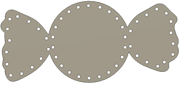 Small Candy Wrapped piece - 50 pixels, 25"x12"