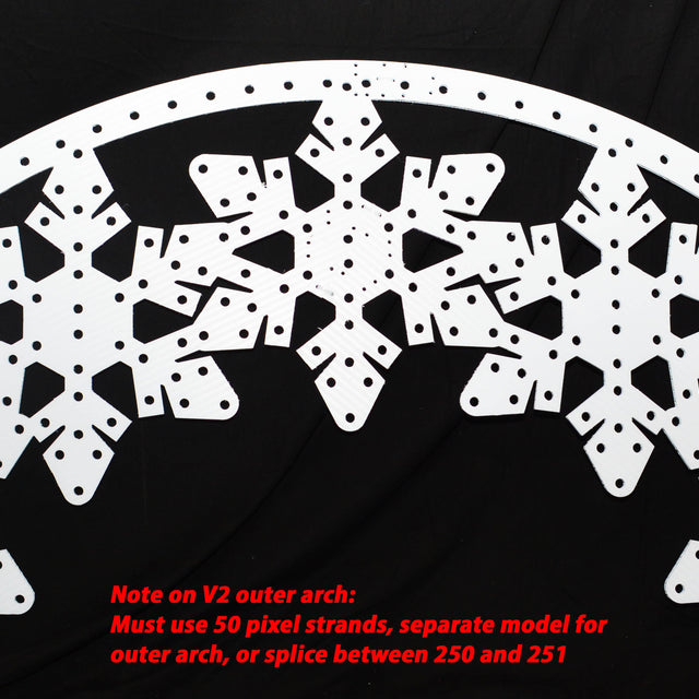 Snowflake Arch, 250-300 pixels, 30x60", V1 and V2 Multiple Cuts Only
