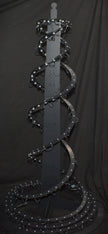 Easy Push Pixels, prepushed, Charlees Double Helix (Spiral Tree) - 2 sided, 4 spirals, 5-6+ft tall!  200 pixels