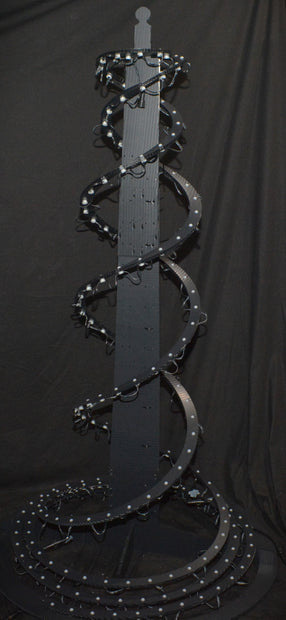 Easy Push Pixels, prepushed, Charlees Double Helix (Spiral Tree) - 2 sided, 4 spirals, 5-6+ft tall!  200 pixels