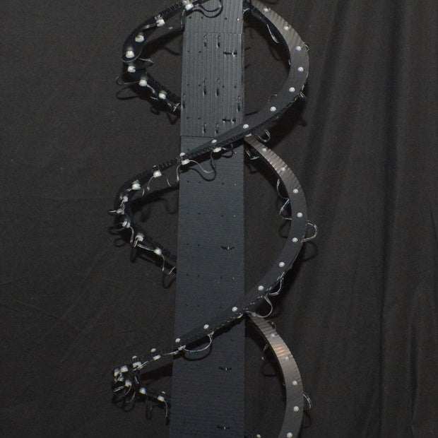 Easy Push Pixels, prepushed, Charlees Double Helix (Spiral Tree) - 2 sided, 4 spirals, 5-6+ft tall!  200 pixels