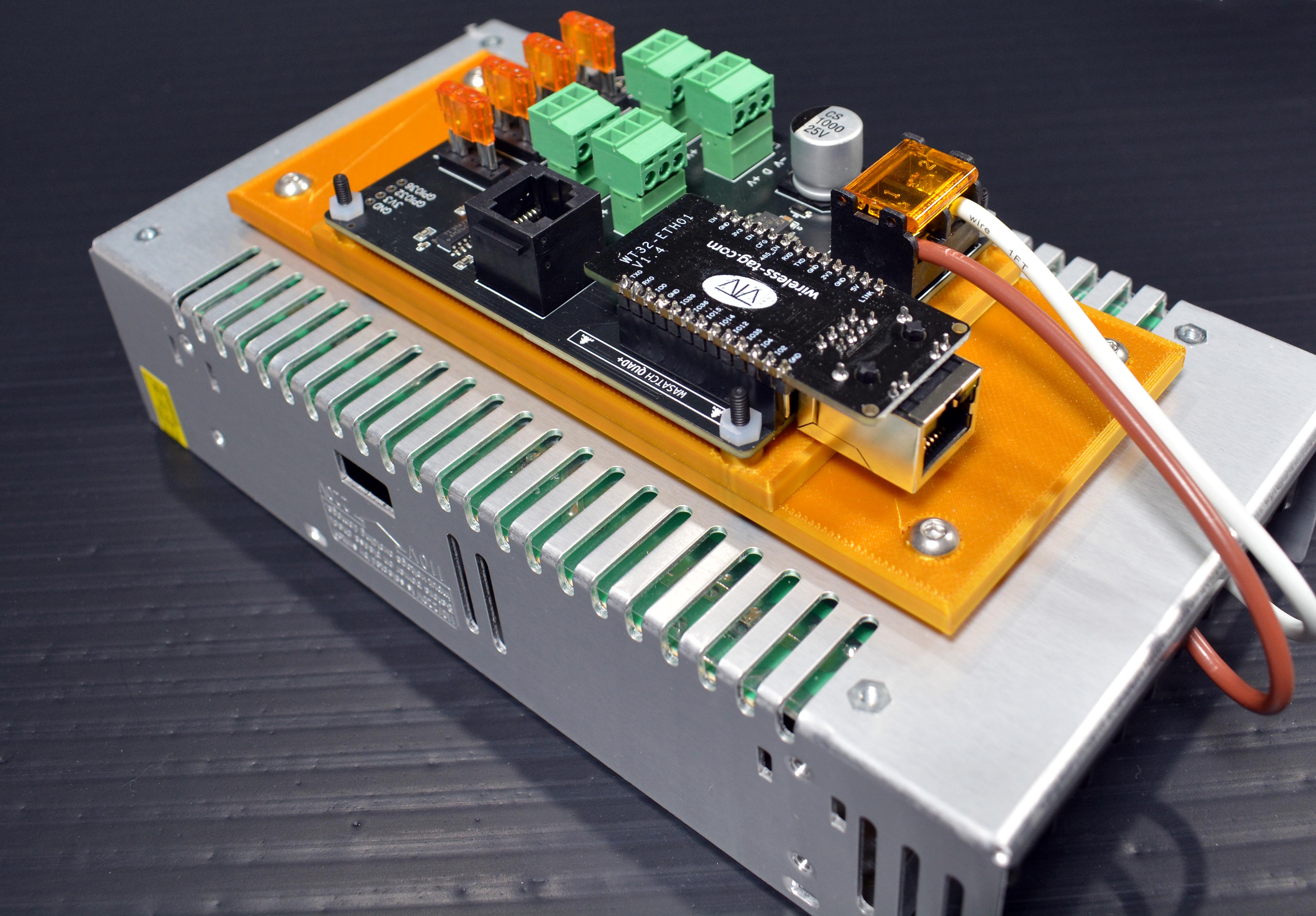 3D printed Wasatch 4 Port controller to PSU Mount system – Charlees Props
