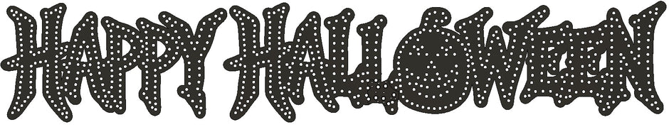 Happy Halloween 8ft banner, 850 pixels, singing