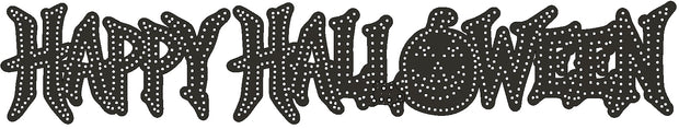 Happy Halloween 8ft banner, 850 pixels, singing