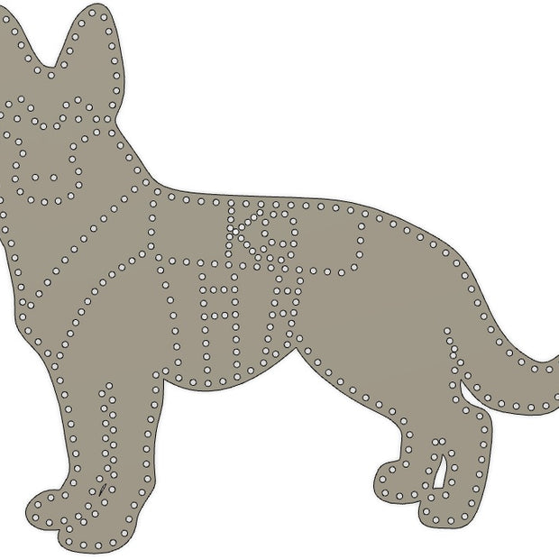 Twinkly German Shepherd; K9 or Matrix - 42" 350-450 Twinkly Lights