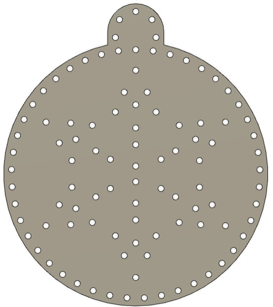 Easy Push Pixels, prepushed, Ornament - with snowflake! 100 pixels