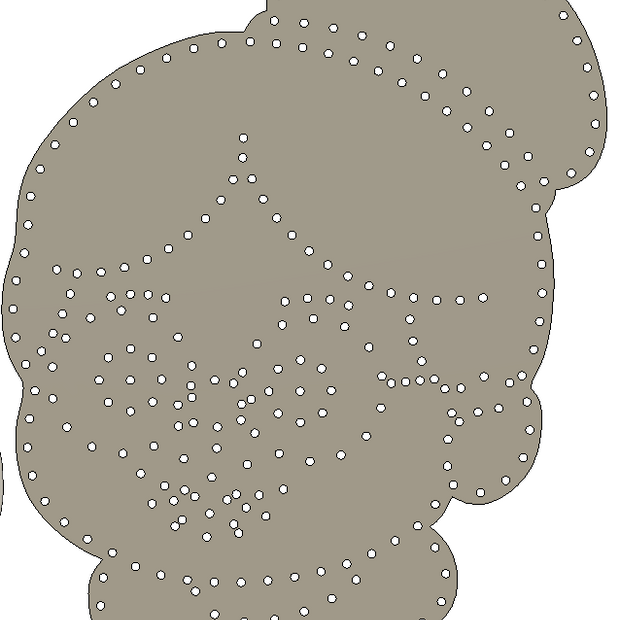 Mrs & Mrs Santa Clause Singing Faces - 43" tall, 250 pixels each