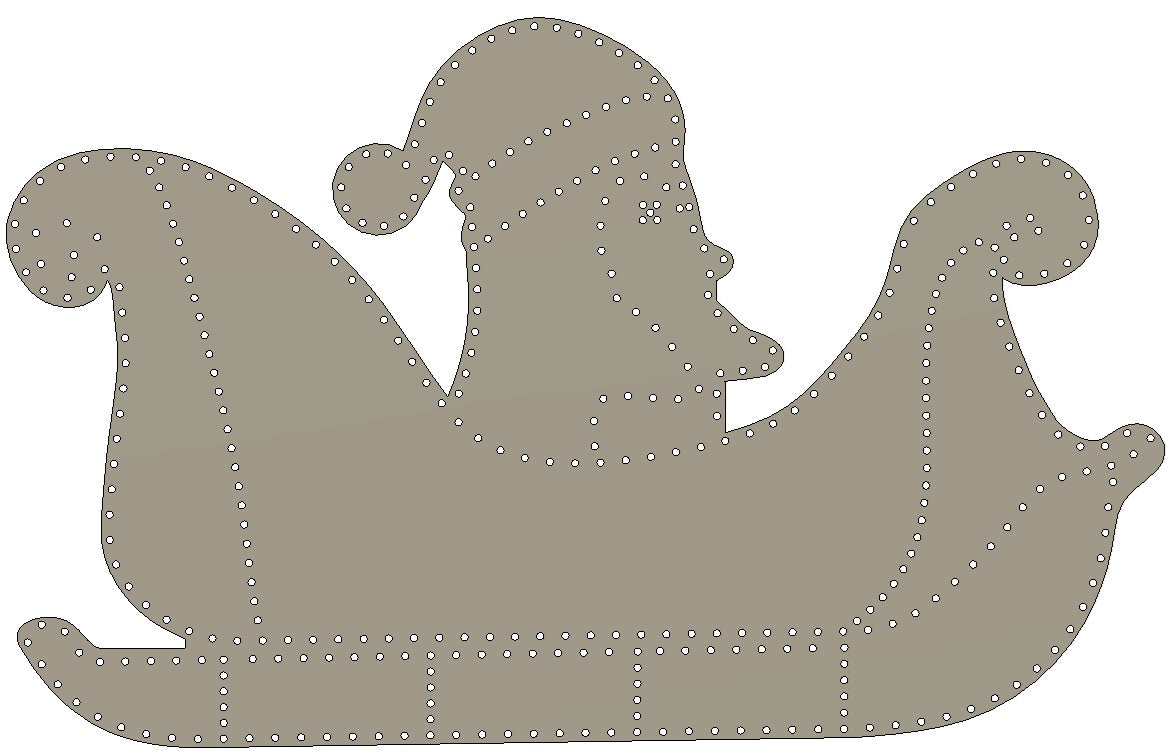 Christmas Penquin in Santas Sleigh! Large ~4ftx6ft+, 400 pixels