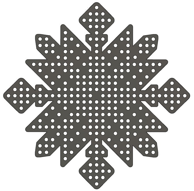 Snowflake - Quilted - HD, 23", 300 pixels