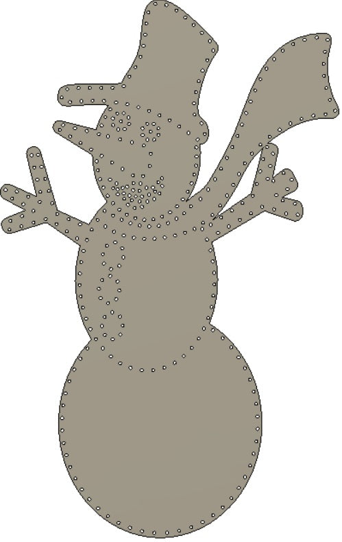 Tall snowman, 350 pixels 6.5+ft tall