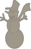 Tall snowman, 350 pixels 6.5+ft tall
