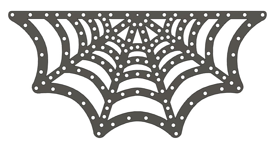 Half Spider Web Pattern Twinkly Spider Web HALF- 30