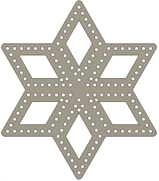 Snowflake Diamonds, 22x20" 150 pixels