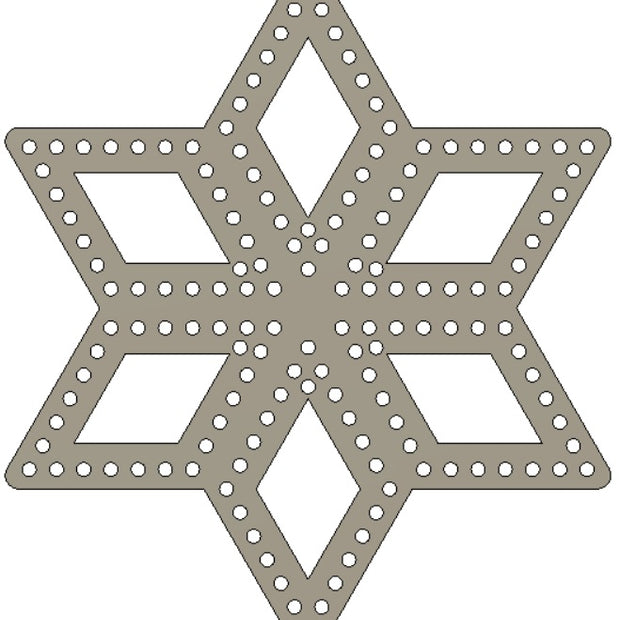 Snowflake Diamonds, 22x20" 150 pixels