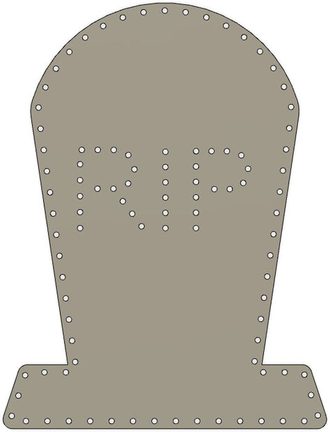 Twinkly Tombstone RIP - 100 Twinkly Lights - 36"