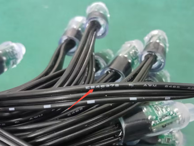 12V, 4" spaced, 12mm bullet pixels - UL Listed, 2700 pixels per "item", Pre-Sale