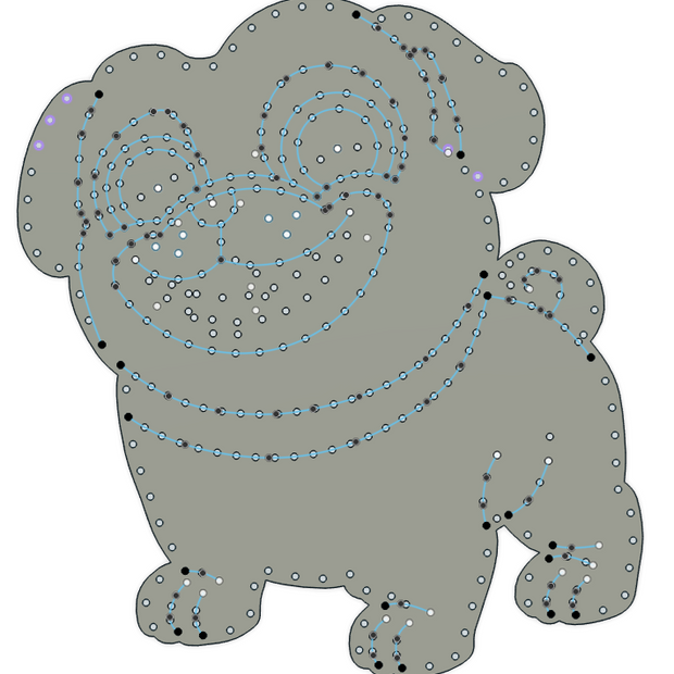 Singing Doggy Friend - 46x42, 350 pixels