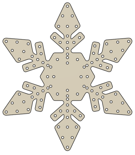 Twinkly Snowflake, mini, 100 Twinkly Lights