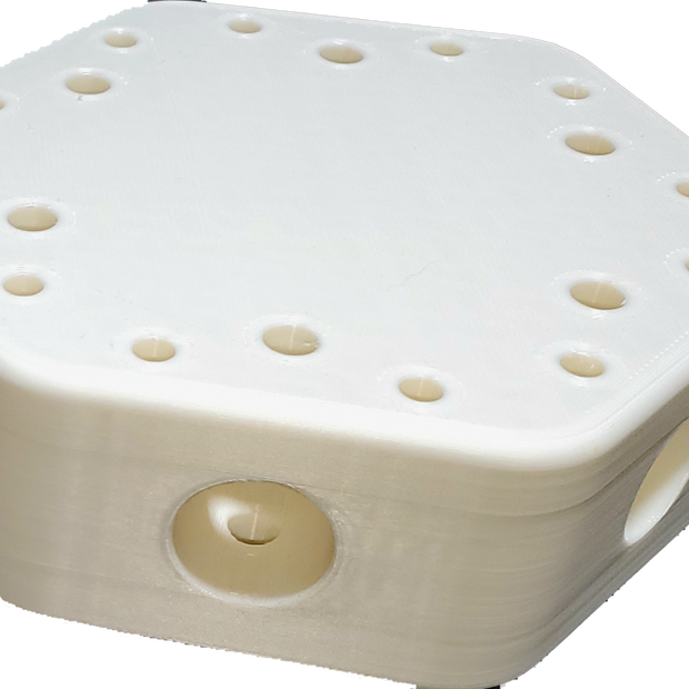 3D Printed heavy duty 6 way 1/2" EMT adapter