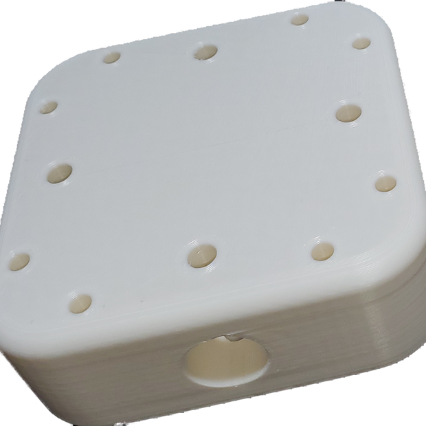 3D Printed heavy duty 4 way 1/2" EMT adapter