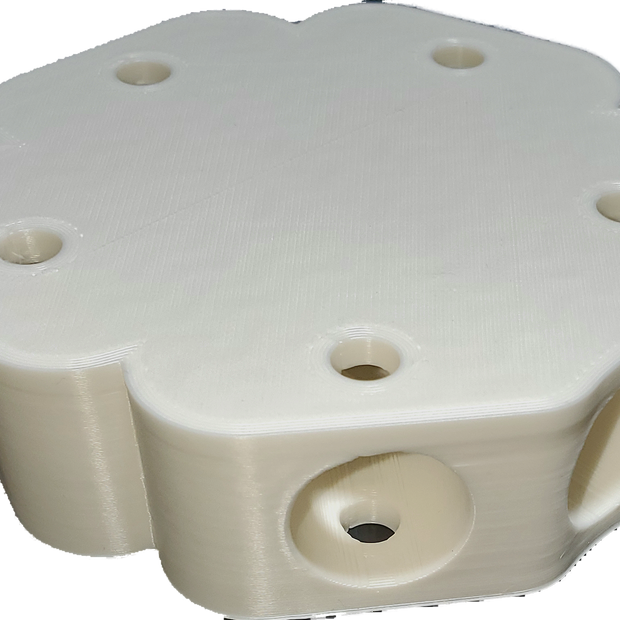 3D Printed heavy duty 5 way 1/2" EMT adapter