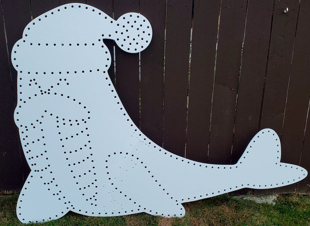 Christmas Walrus - 49" tall, 67" wide, 350 pixels