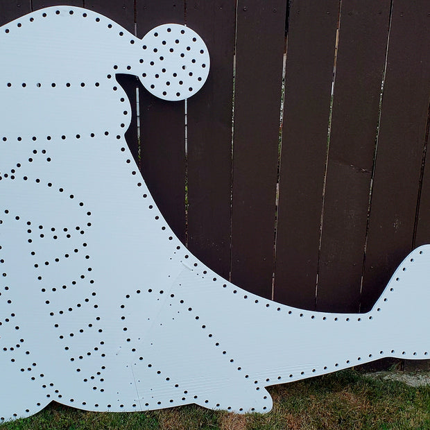 Christmas Walrus - 49" tall, 67" wide, 350 pixels