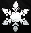 Twinkly Snowflake, medium, 100 or 150 Twinkly Lights