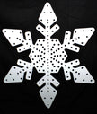 Twinkly Snowflake, medium, 100 or 150 Twinkly Lights