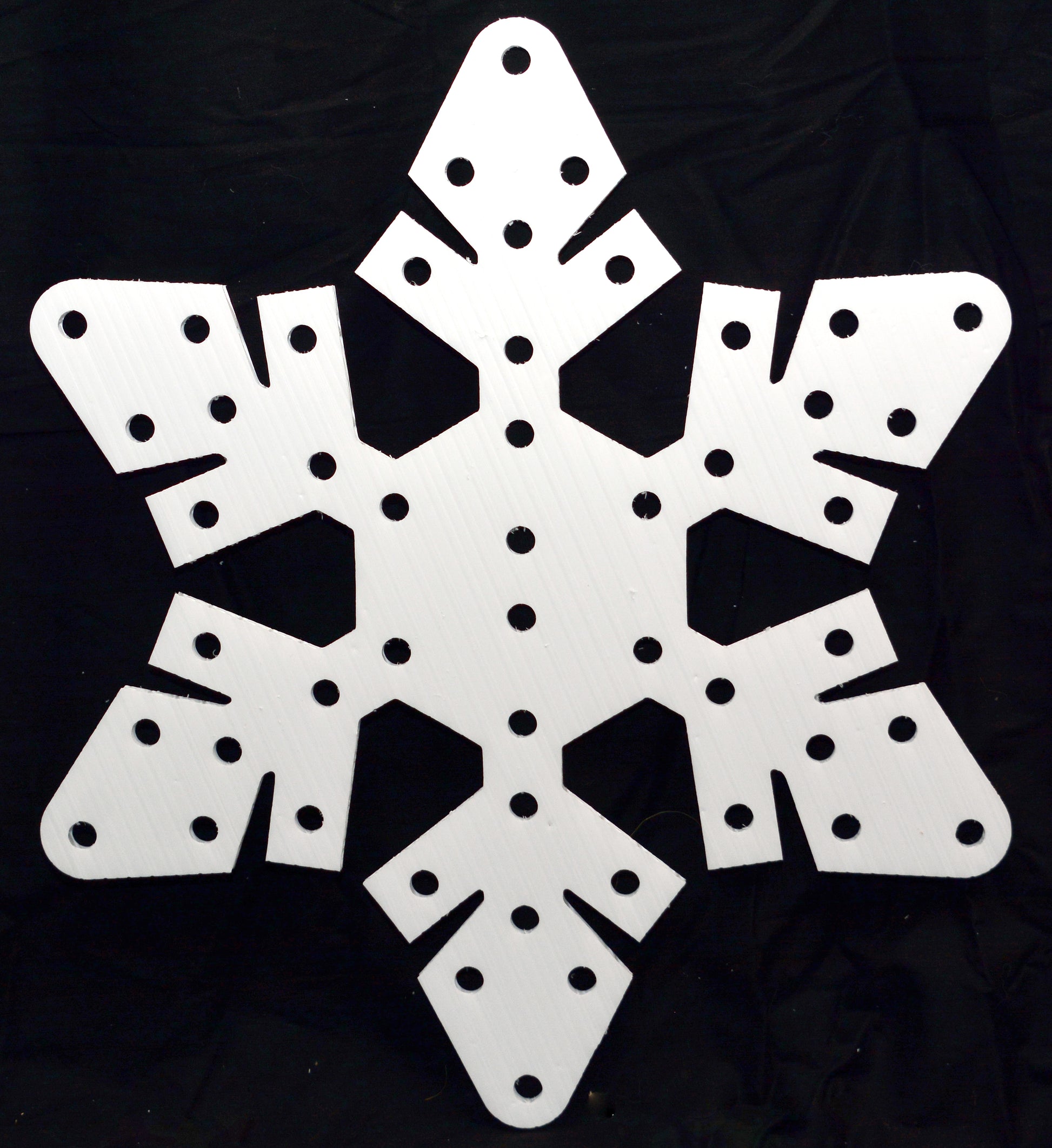 Mini Wood Snowflake Shape 50qty 1 inch